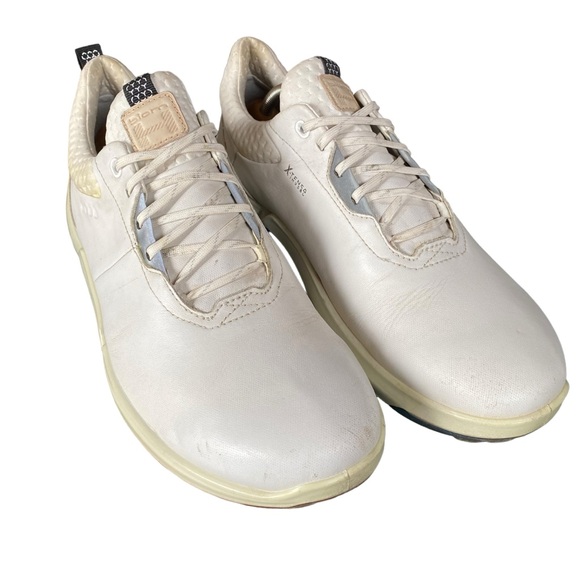 Ecco Biom H4 Hybrid GTX Golf Shoe 43 9.5 White Leather Waterproof Minimalist - Picture 2 of 12